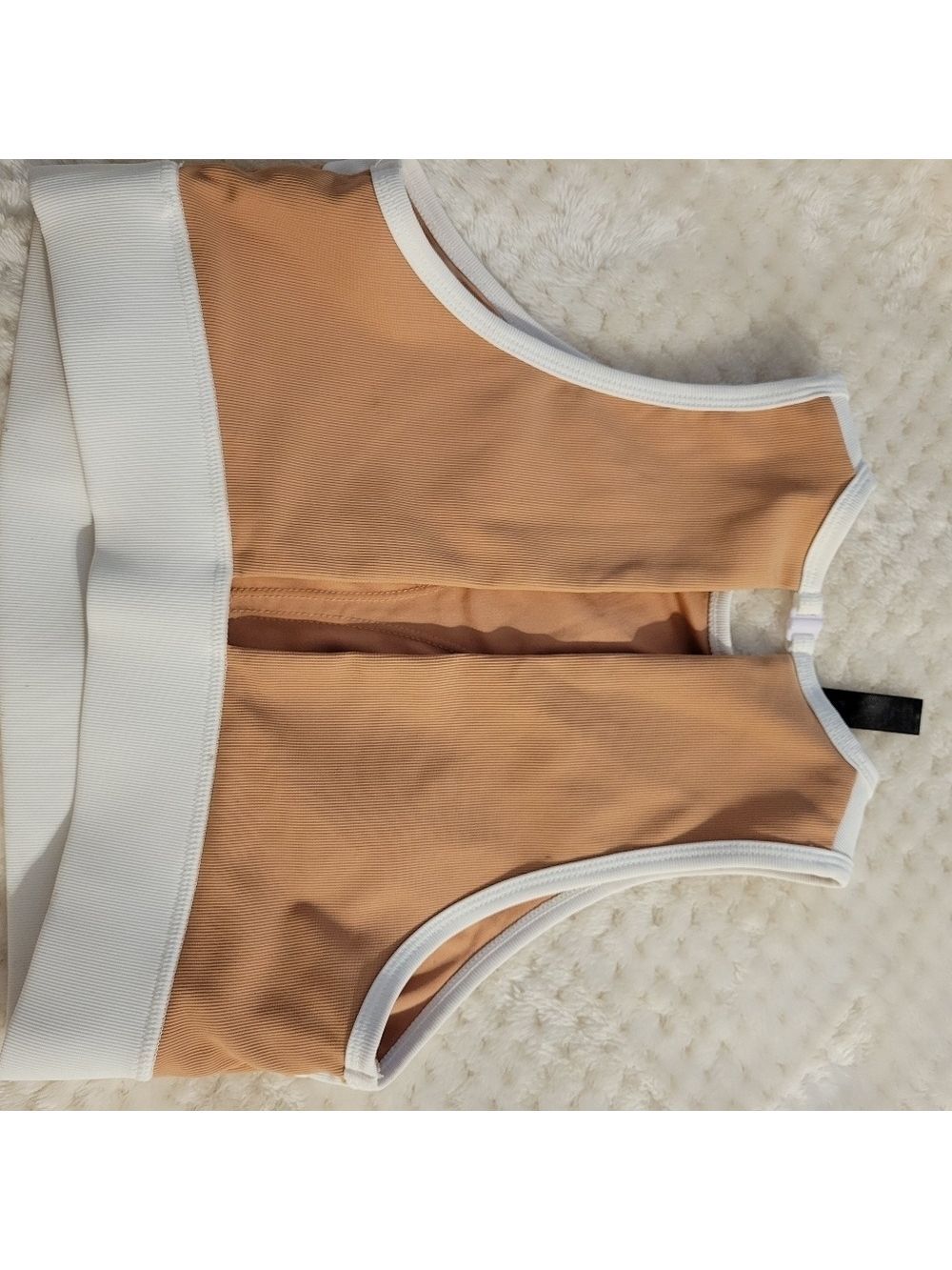Kyodan Sports Bra Padded Supported Pink White Size Medium - Picture 3 of 3